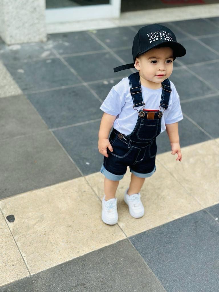 Jardineira Jeans HB Infantil
