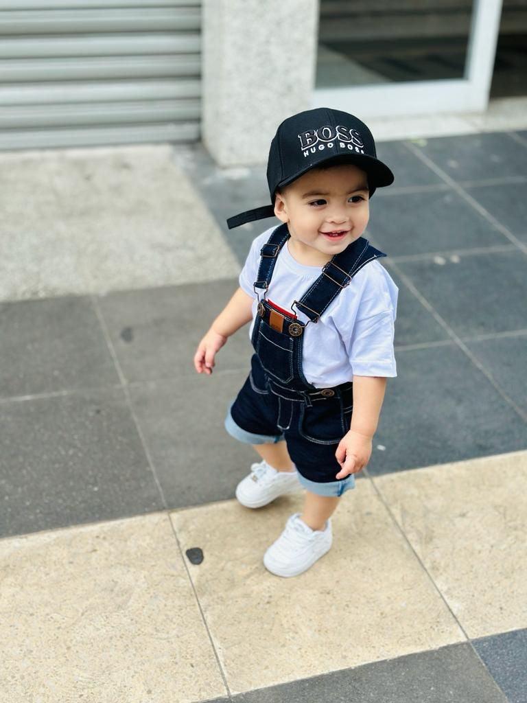 Jardineira Jeans HB Infantil