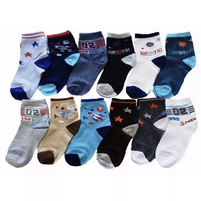 Kit 12 Pares de Meia Infantil -Menino Super Promoção!